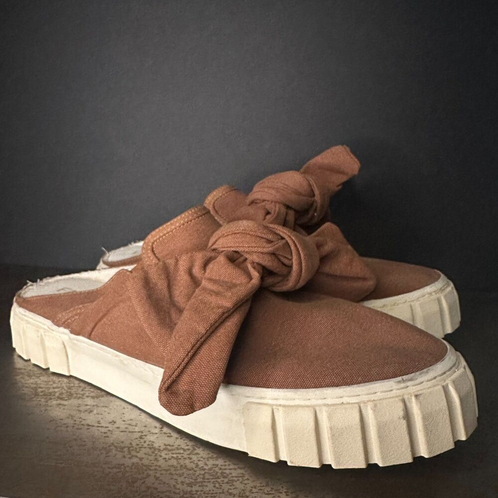FARM Rio Mule Sneakers 11 Slide Platform Minimalist Festival Beach Casual Brown